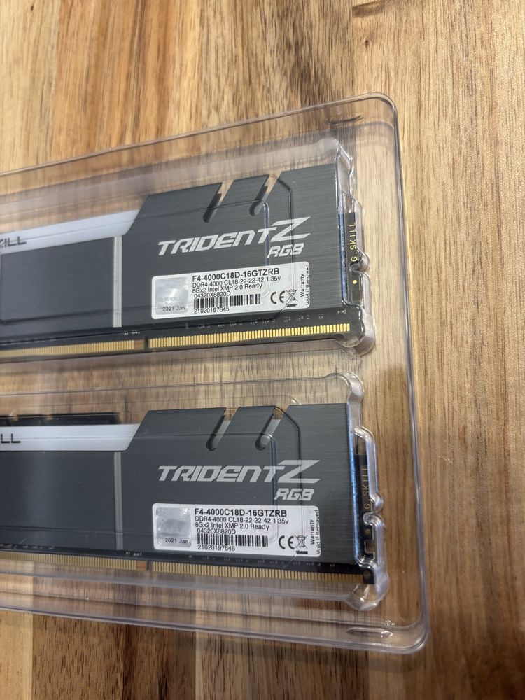 Memorias G.Skill TridentZ 16GB DDR4 4000mhz CL18