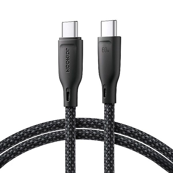 Kabel Joyroom SA34-CC3 USB-C - USB-C PD 60W 480Mb/s 1m - czarny