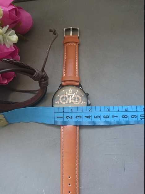 Zegarek, podwójna tarcza plus bransoletka