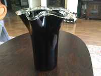 Duży szklany wazon -  czarny
