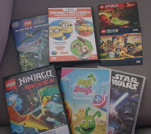 Bajki na DVD lego ninjago, minionki, Agi bagi i inne
