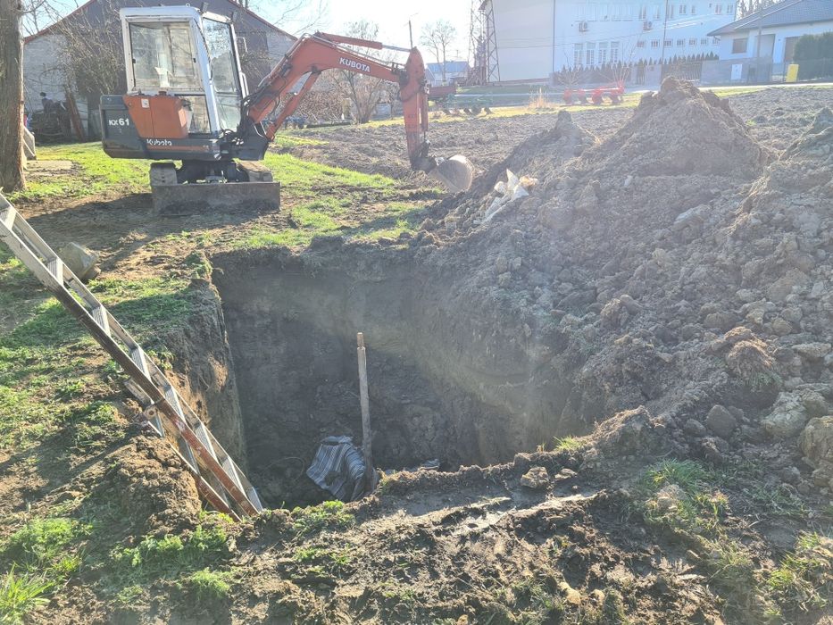 Usługi minikoparką, roboty ziemne, wykopy