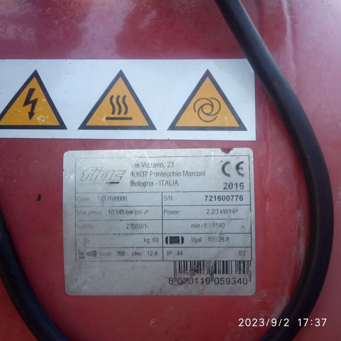 Компресор FIAC AB 100-360 На 220V 1-о фазний . Made in Italy.