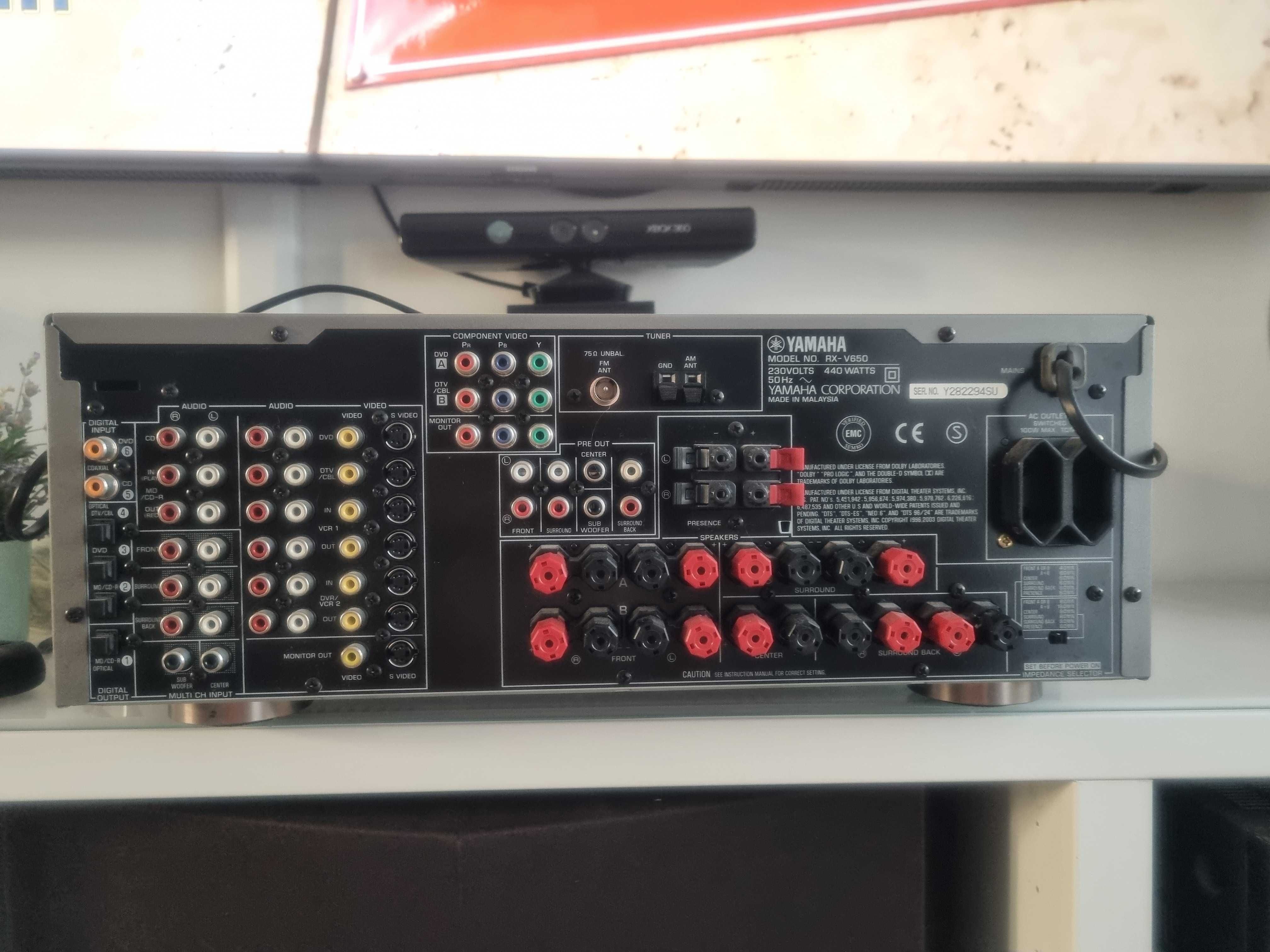 OKAZJA Wzmacniacz amplituner kino domowe stereo Yamaha rx v650 mocny