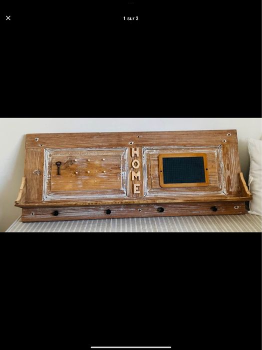 Cabideiro em madeira