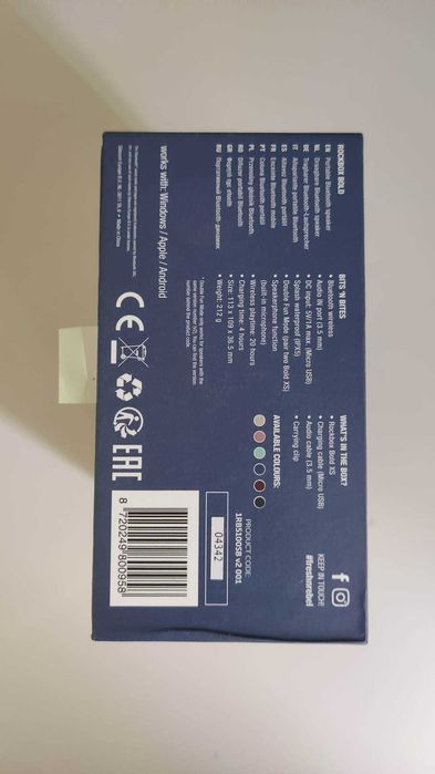 Głośnik nieużywany Rockbox Bold