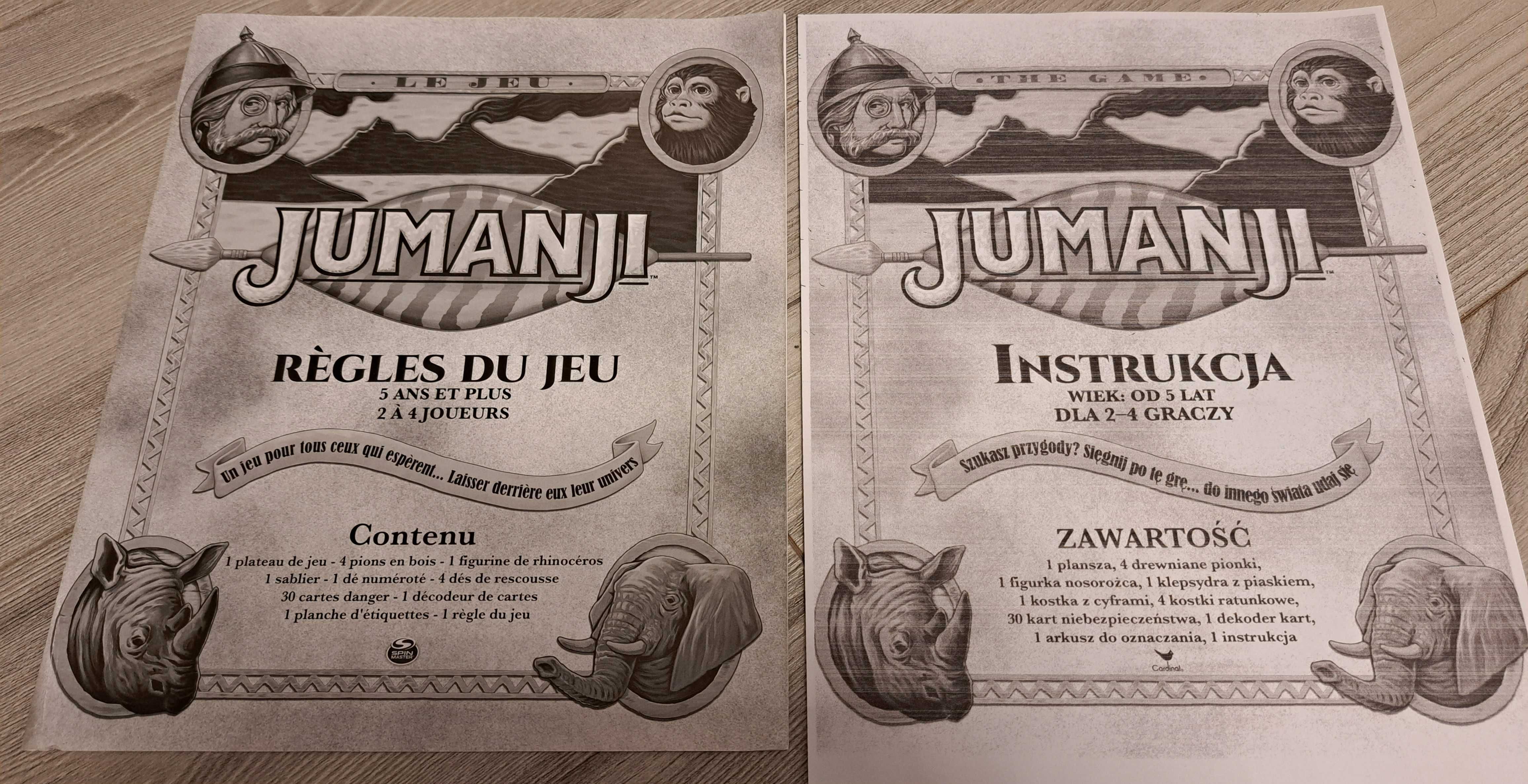 Jumanji Deluxe, gra planszowa, drewniane wydanie (pl/fr)