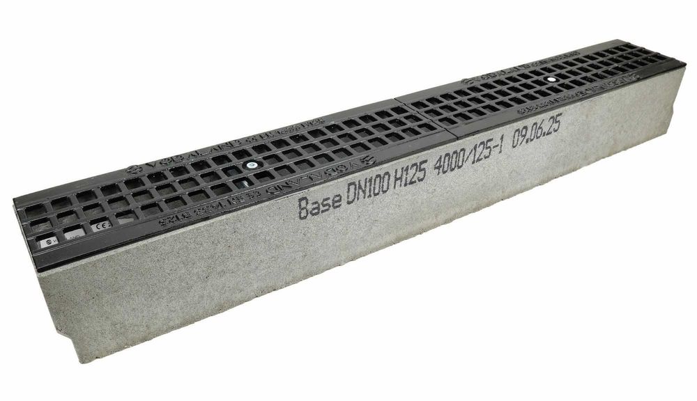 Kanał Betonowy Odwodnienie H125 12,5x14x100cm ruszt żeliwo B125 Odpływ
