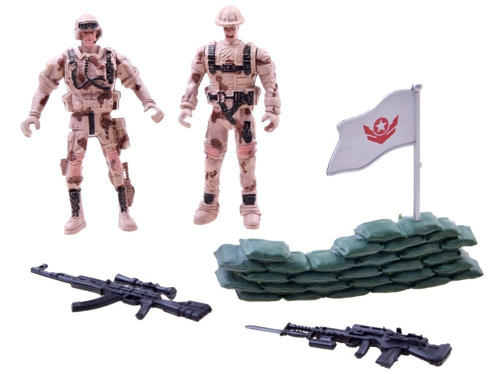 Figurki Zestaw wojskowy żołnierzyki czołg armata ZA2518