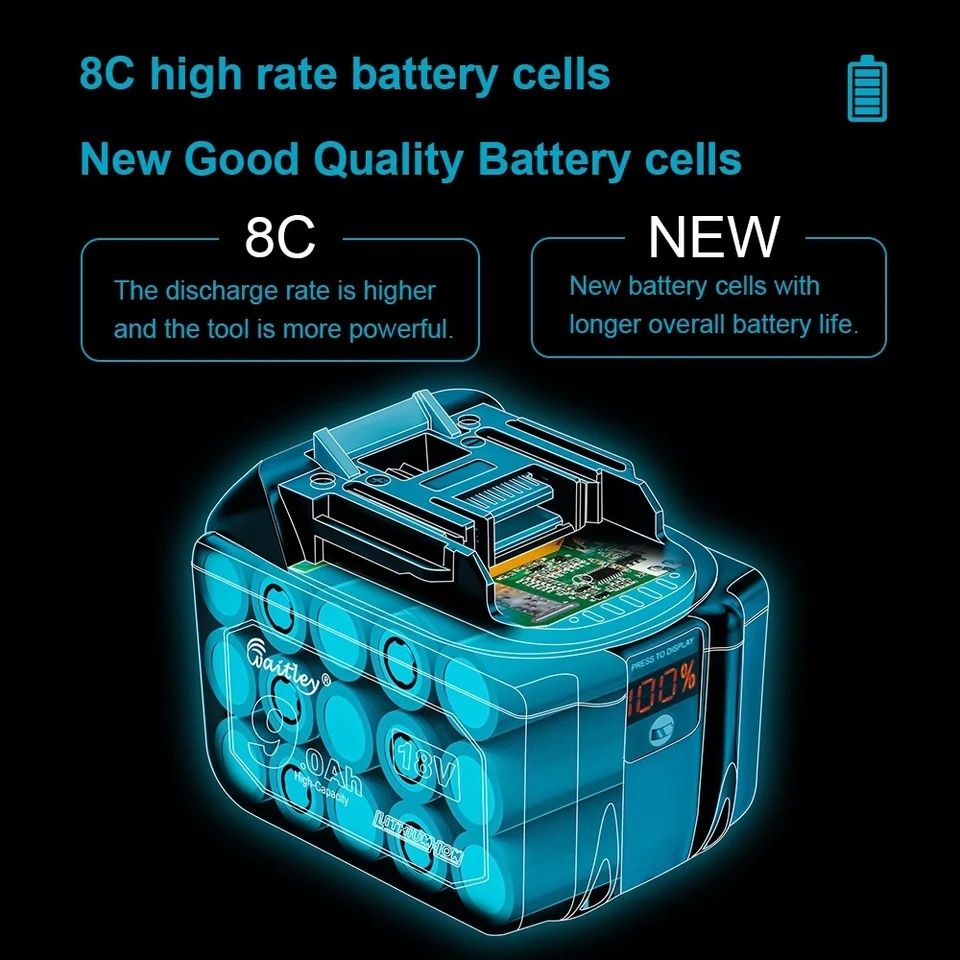 Аккумулятор Waitley Makita 9.0Ah