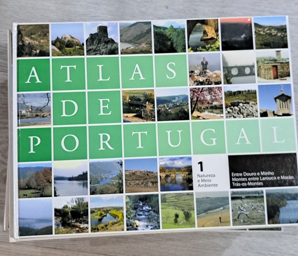 Livros "Atlas de Portugal" 15 volumes
