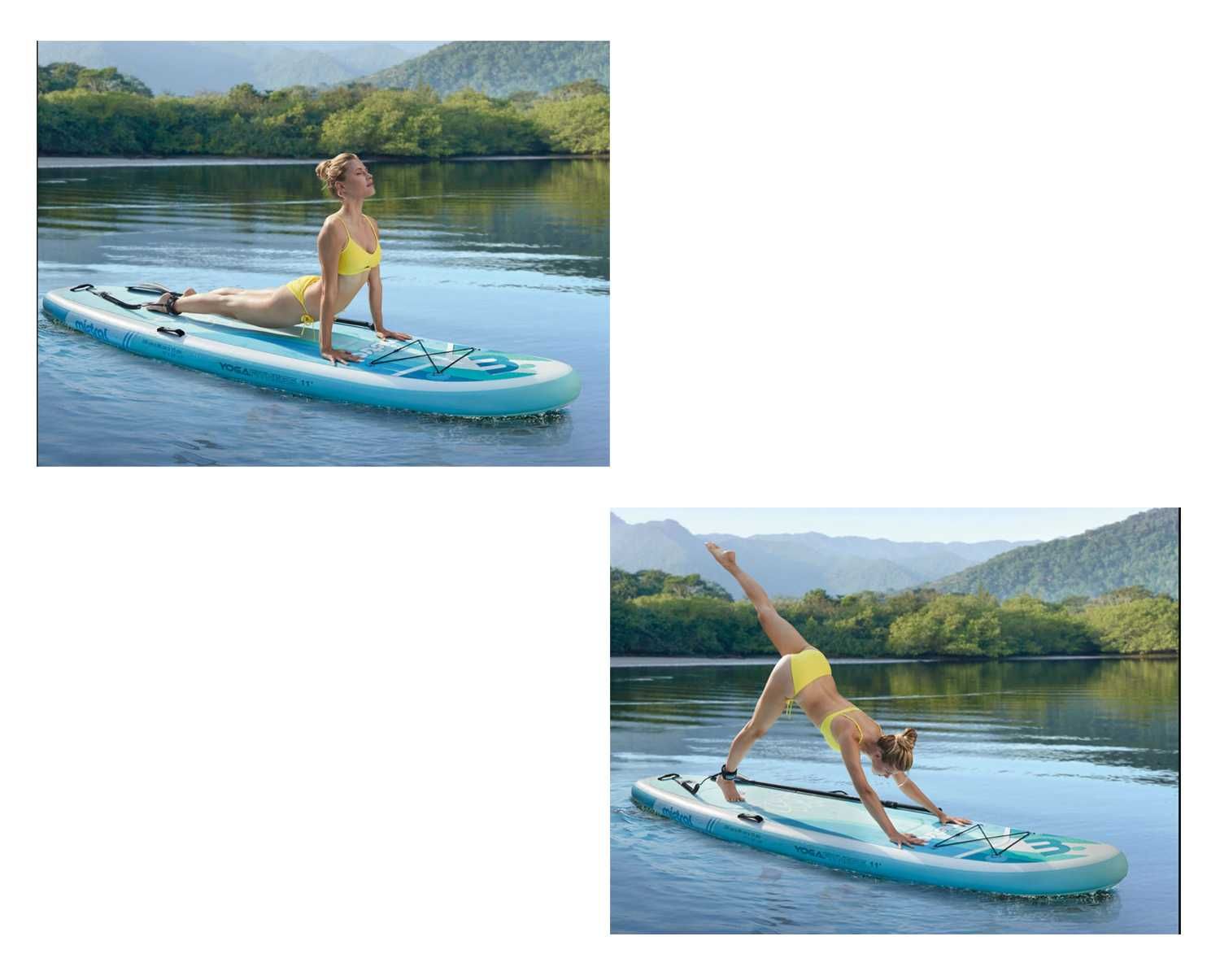 Mistral Deska pływania SUP 2xkomora YOGA 11" SZEROKA akceso 180kg DEMO