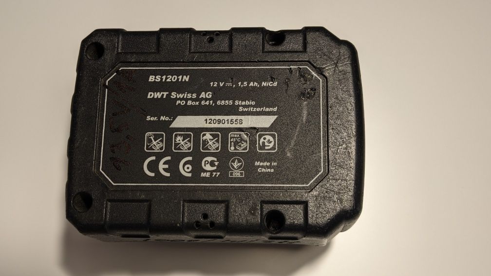 Акумулятор Li-ion 12В для шуруповерта DWT (перероблений))