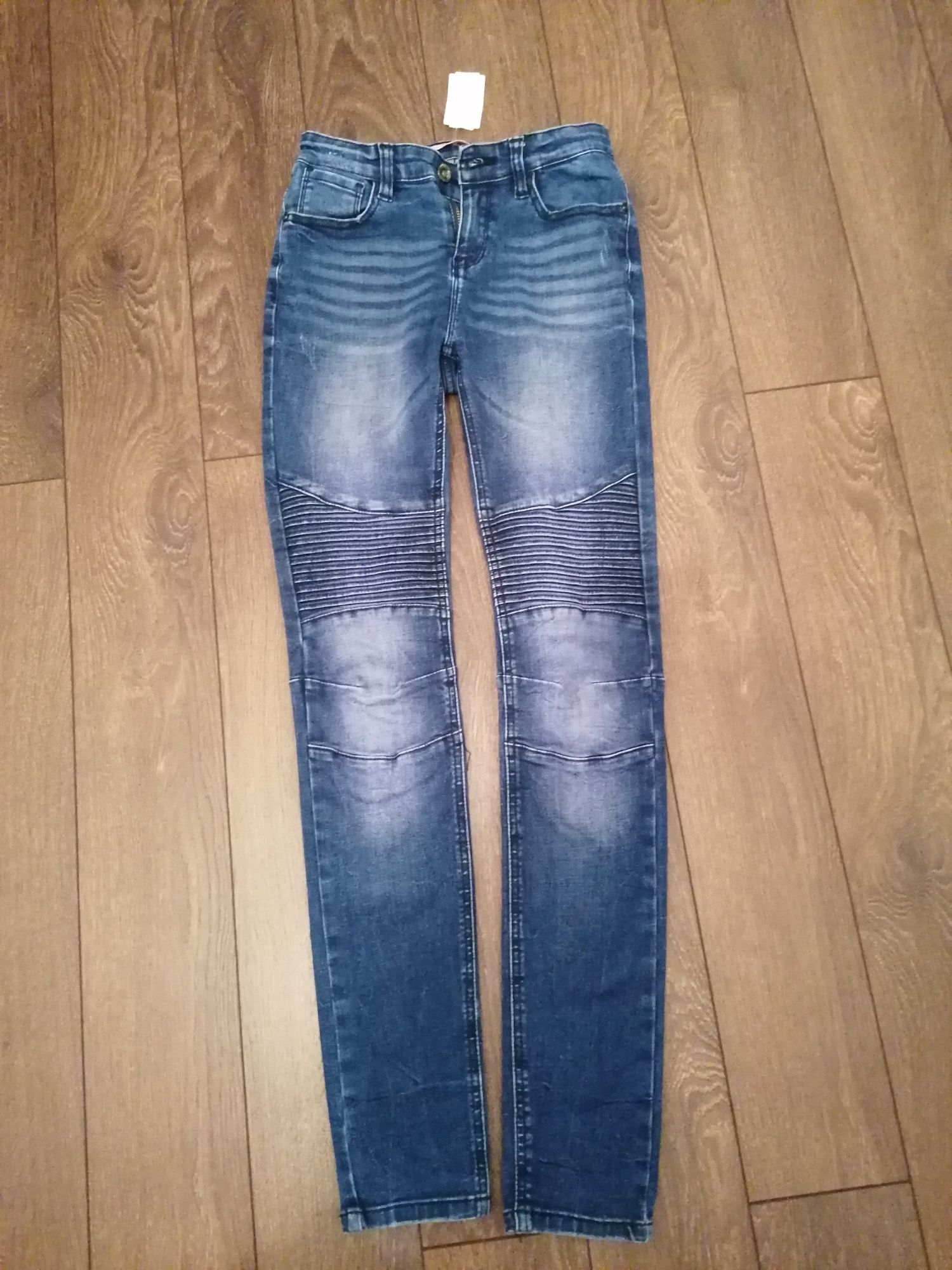 Jeansy skinny unisex 158