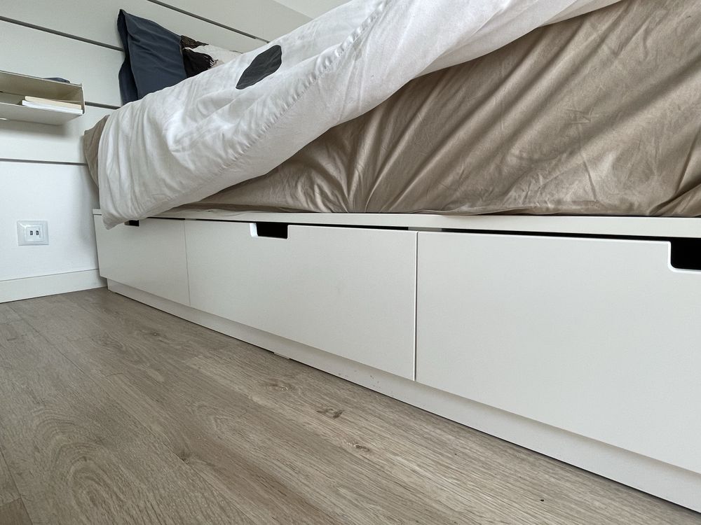Cama nordli + colchão MJÖNDALEN (160x200)