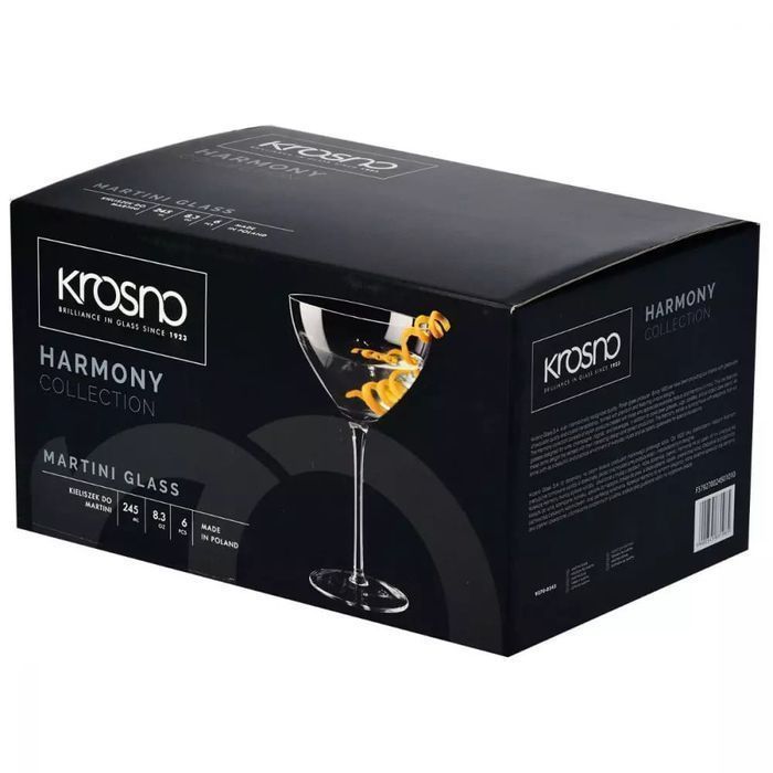 Kieliszki Do Martini Drinków Krosno Harmony 245 Ml