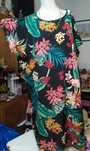 Vestido XL com padrão de flores