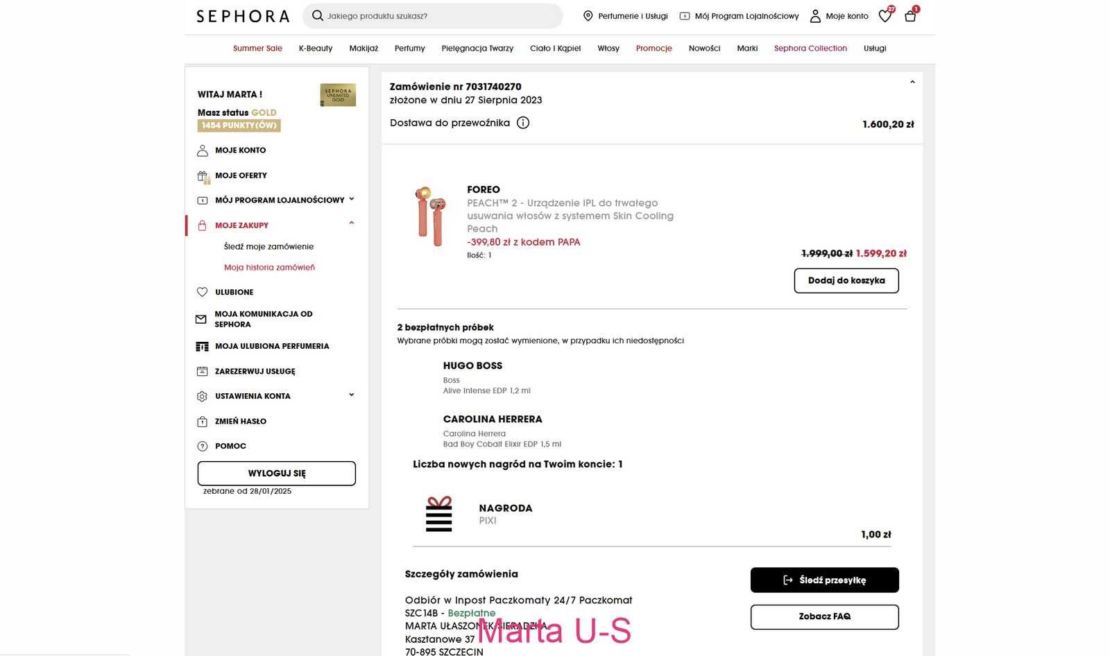 Depilator Foreo PEACH™ 2 - Urządzenie IPL do trwałego usuwania włosów