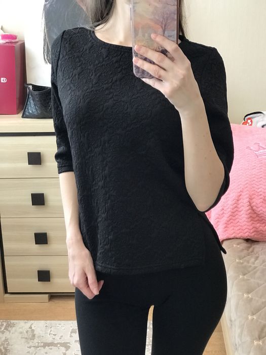 Чорна кофта фактурна