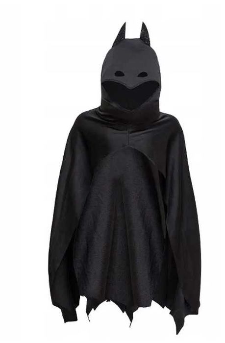Strój Przebranie NIETOPERZ Peleryna z Kapturem Halloween Wampir Batman