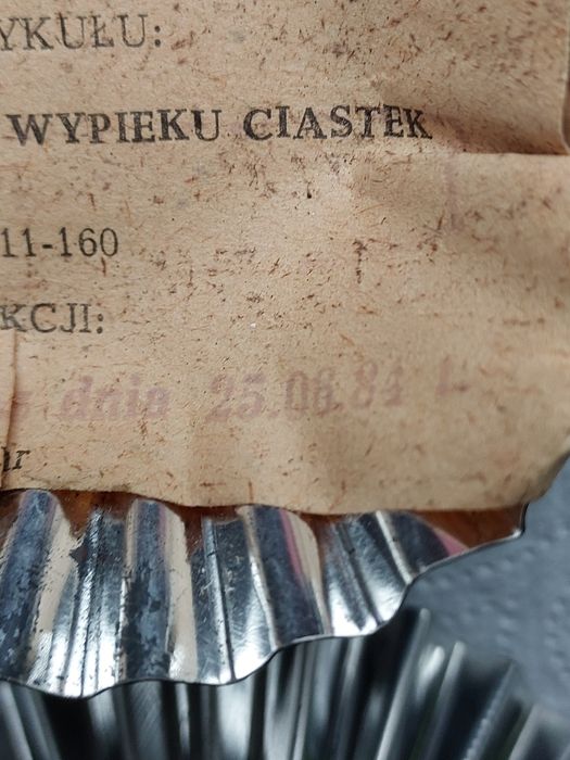 Foremki do ciastek czasy PRL rok 1984