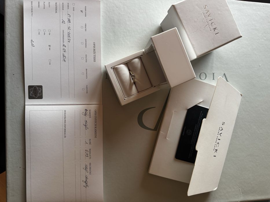 Savicki Triumph of Love pierścionek rozm 12 złoty