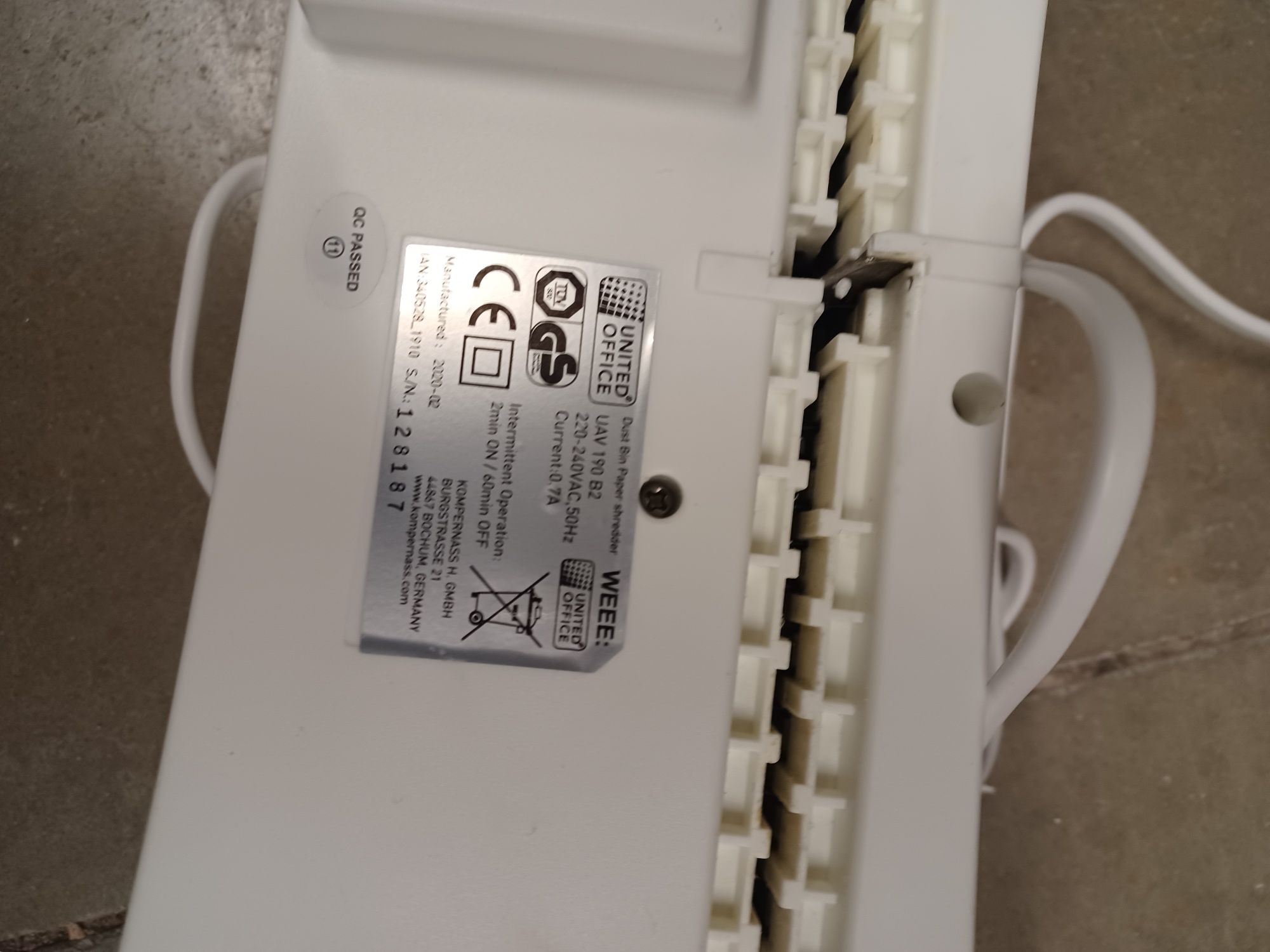 Destructor automatica papelera
