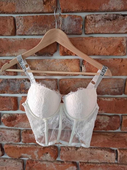 Victoria's Secret bra pigeonnant push up cyrkonie 80C