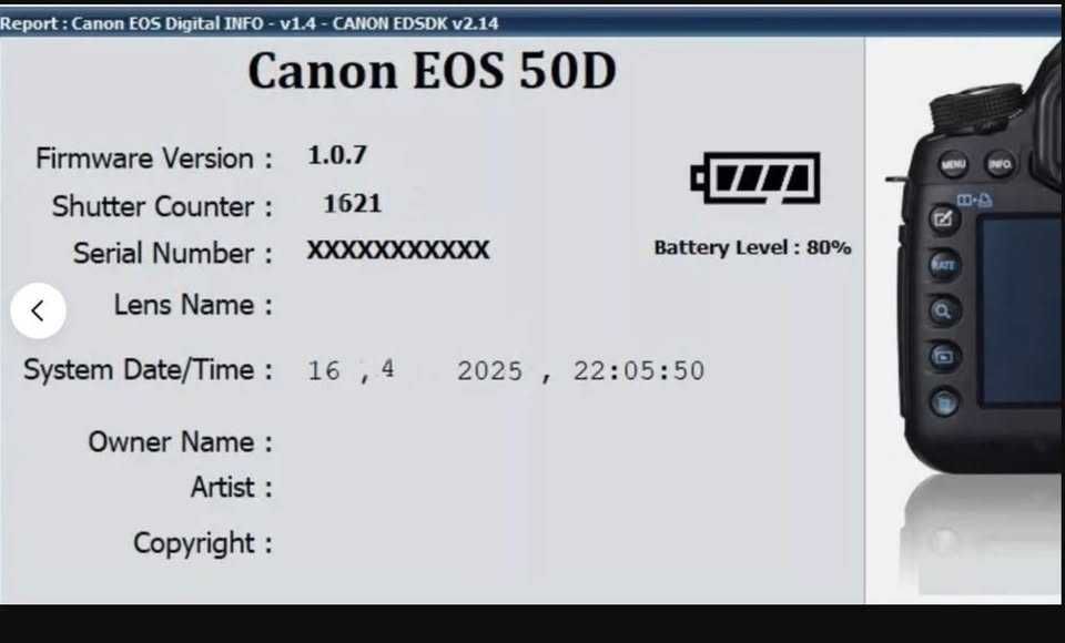 CANON EOS 50D #corpo# em estado de Nova