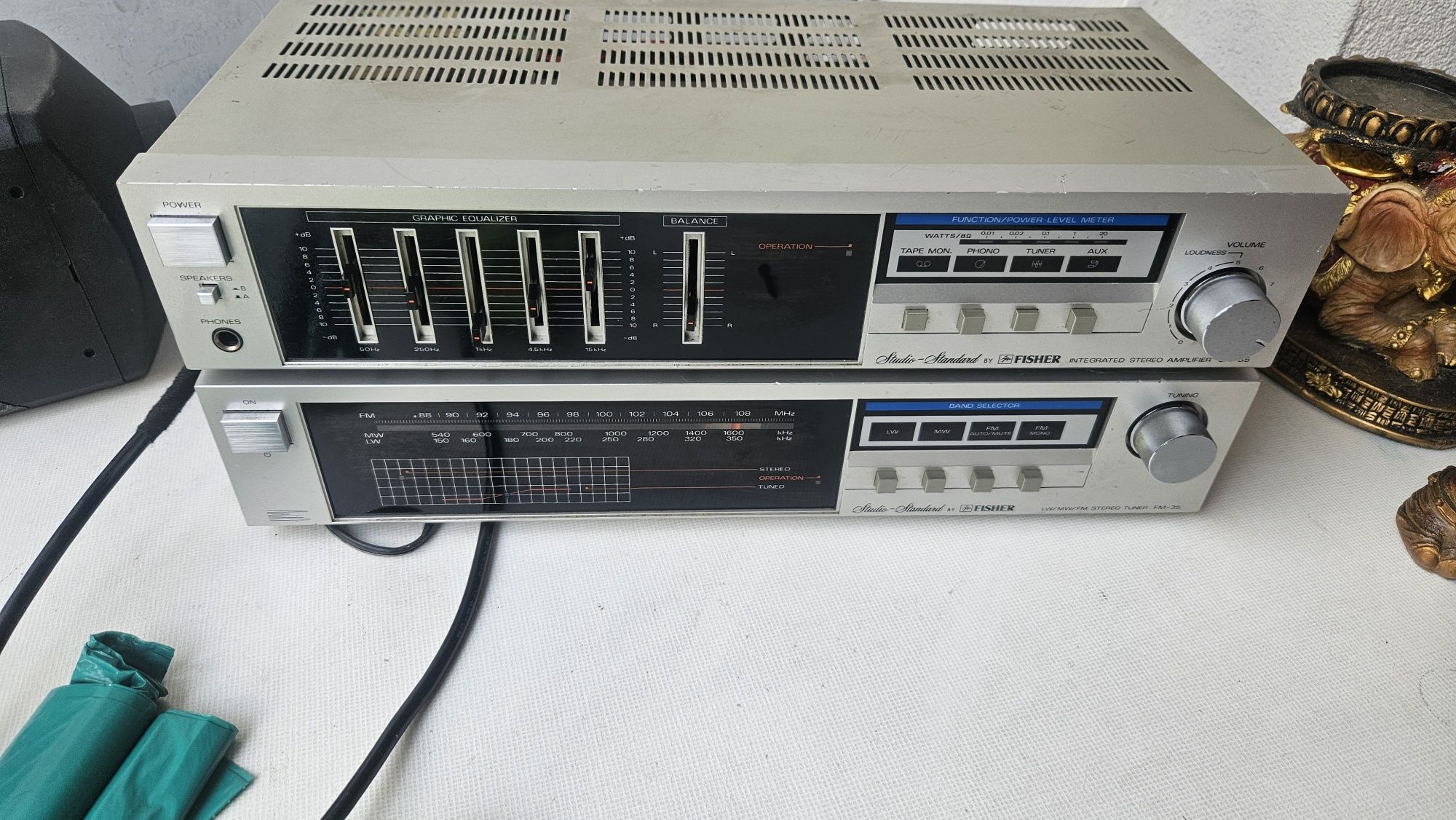 Wzmacniacz amplituner FM radio Fisher ca-35
