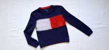 Tommy Hilfiger, śliczny sweter sweterek dziewczęcy, roz. 116/122cm