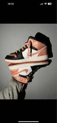 buty nike air jordan 1 mid light madder root