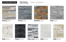 Silver Grey Shine Multicolor Copper Black Slate Deoli Łupek 30x10 Kwar
