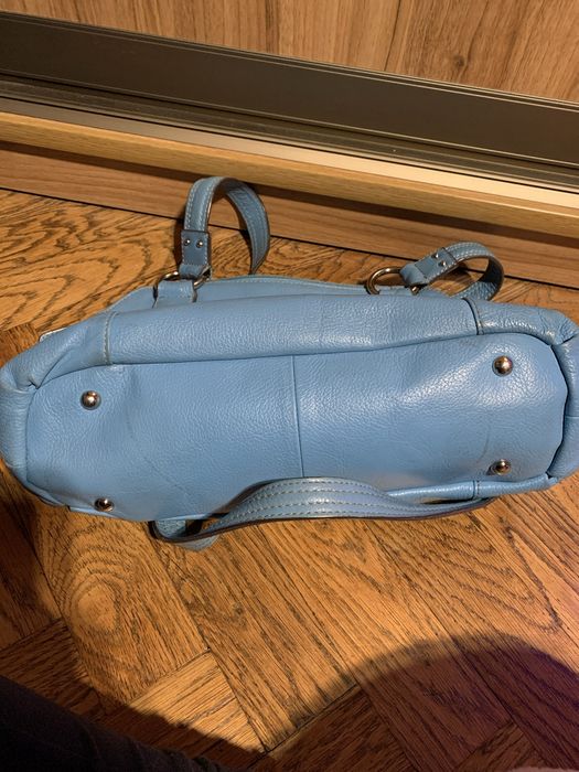 сумка tignatello голуба шкіряна