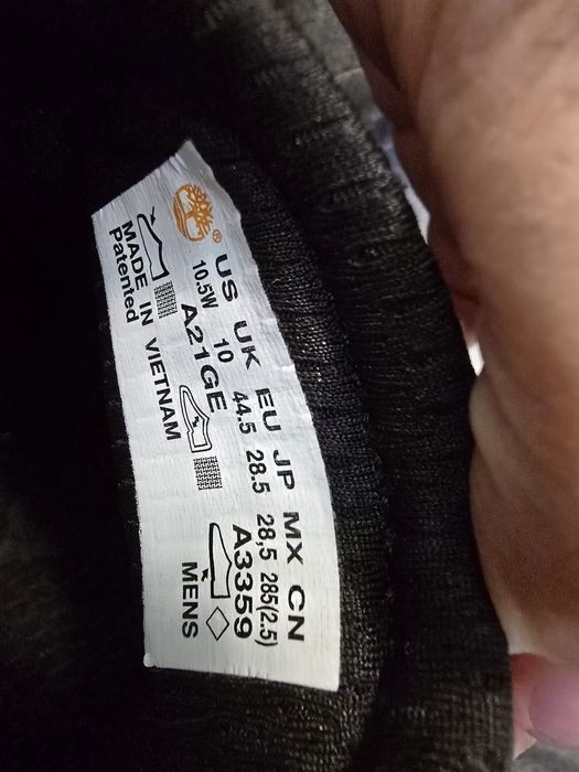 Buty sportowe Timberland Brooklyn Fabric Oxford Jet Black  44.5