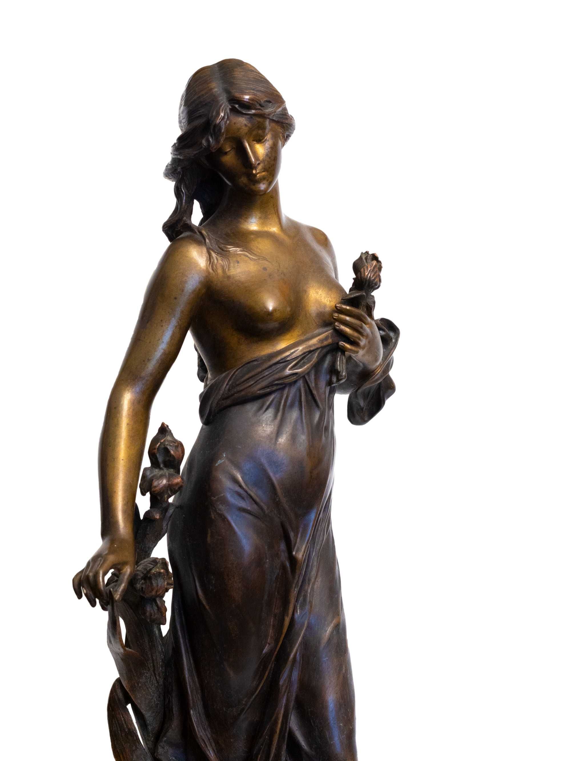 Estátua bronze deusa Diana Edouard Drouot | século XIX