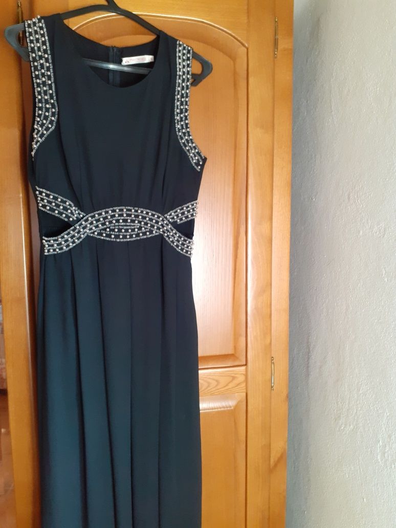 Vestido comprido preto