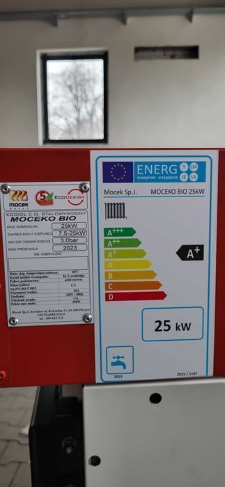 Kocioł na pellet, Moceko 25kW, piec na dotacje czyste powietrze