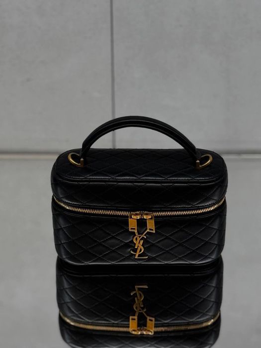 YSL сумка чорна в білом покуванні