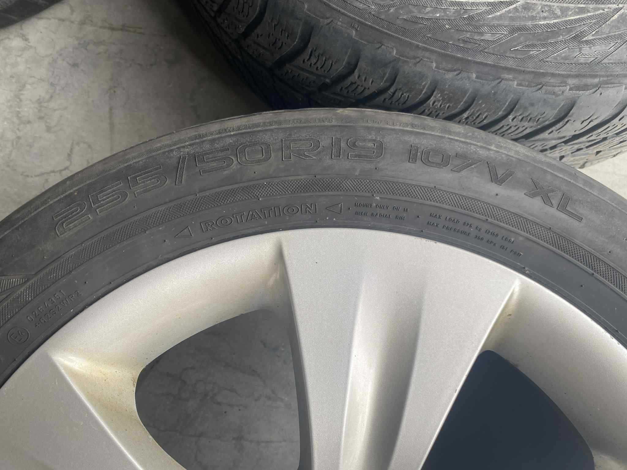 FELGI 19" z OPONAMI 255 i 285 zimowymi BMW OEM Styling 213 komplet X5