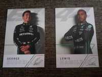 Karty kierowców F-1 Mercedes AMG McLaren Petronas, Hamilton, Rusell