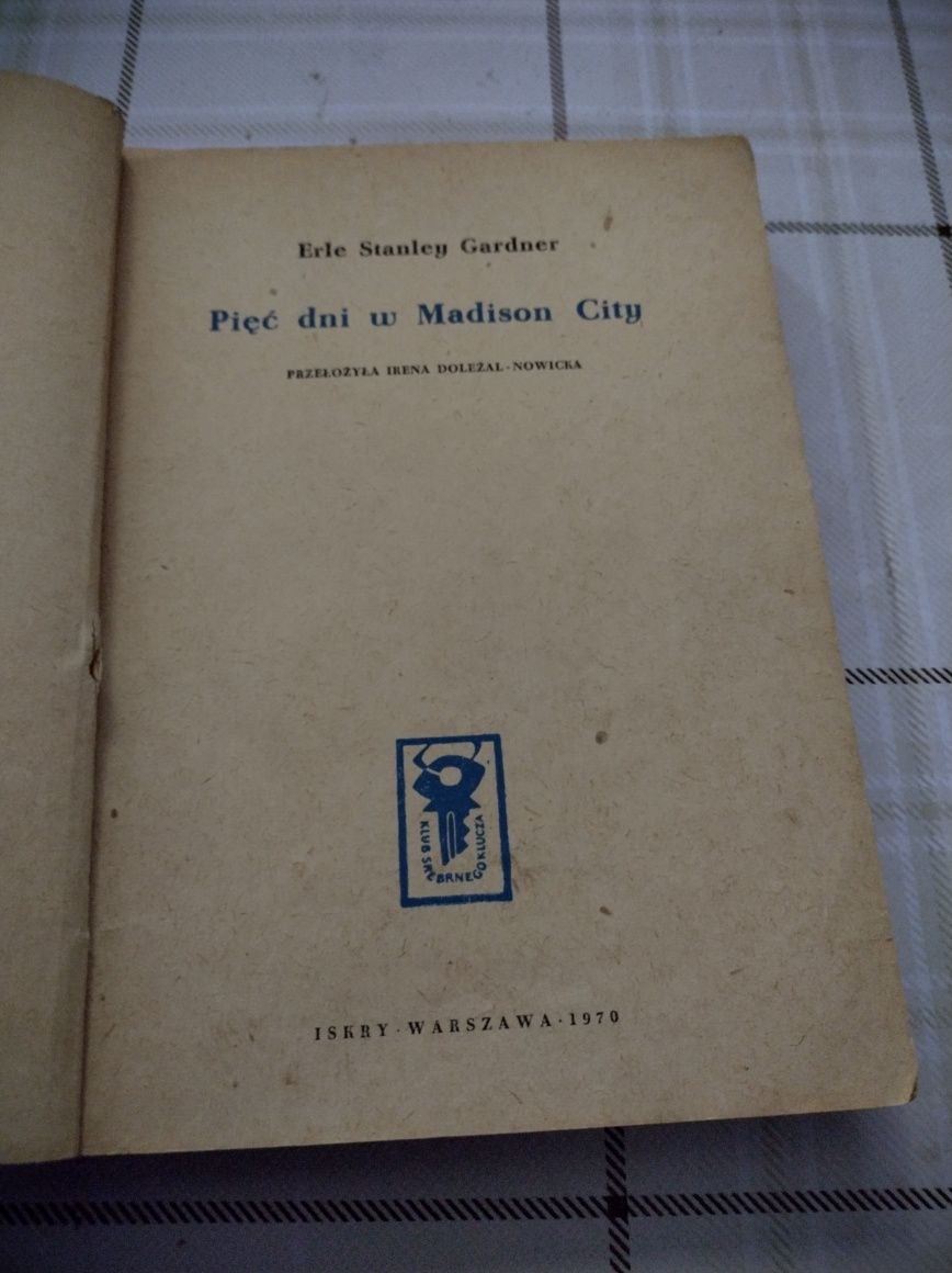 Książka: Pięć dni w Madison City. Autor: Erle - Stanley Gardner.