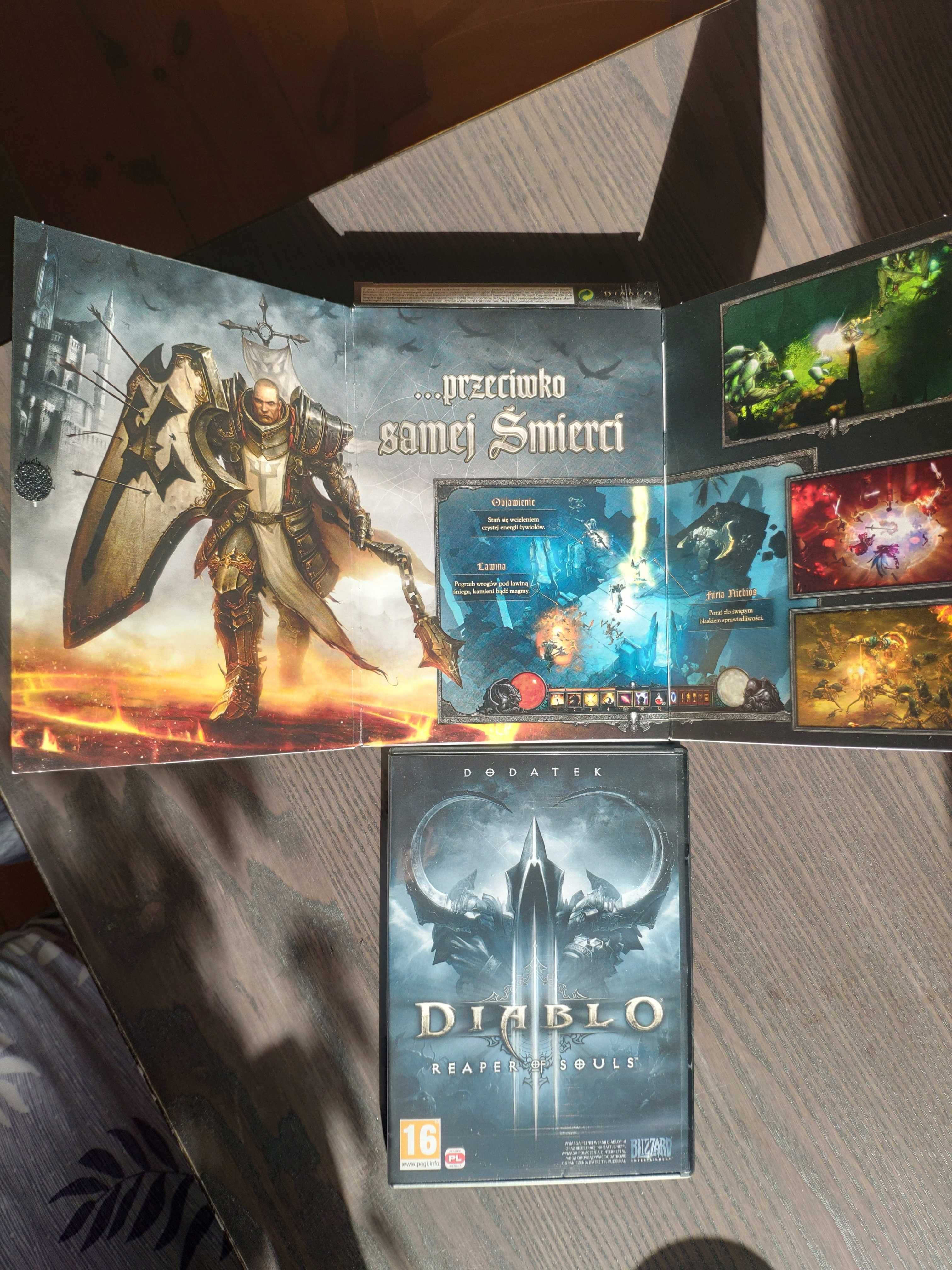 Gry PC pudełka Diablo Strarcraft WoW HotS