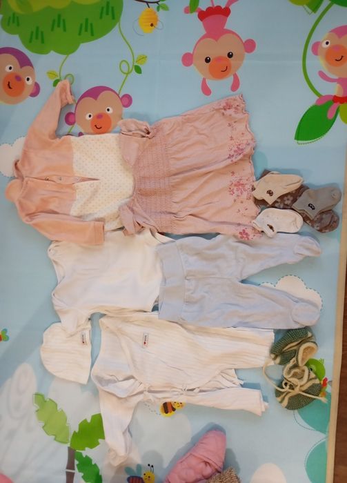 Набір теплих- зимових дитячих речей 2-6 місяці,для дівчинки