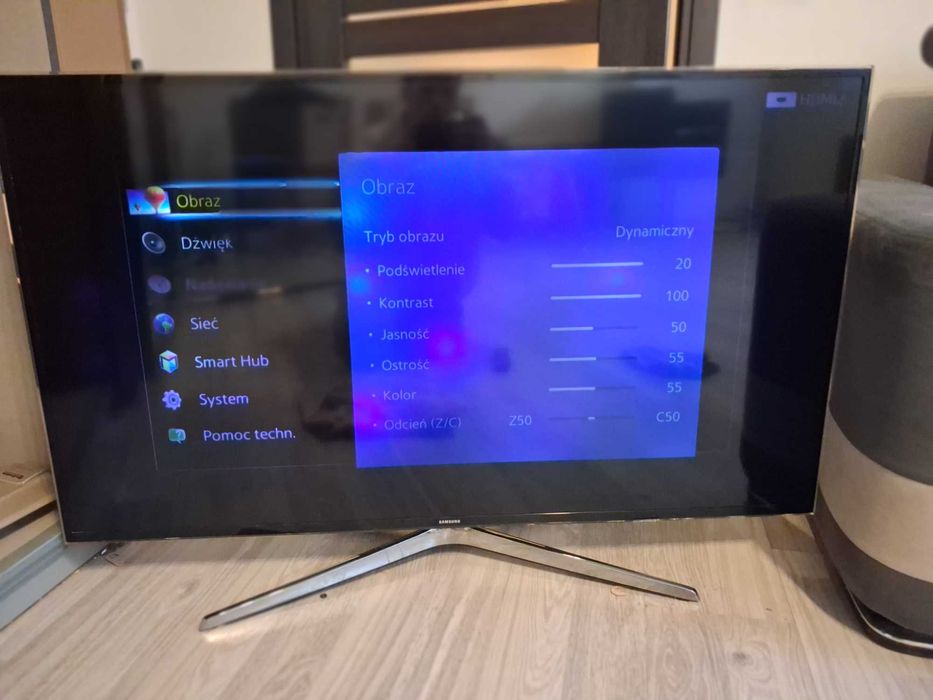 Telewizor Samsung 48 Cali , uszkodzony , plamki