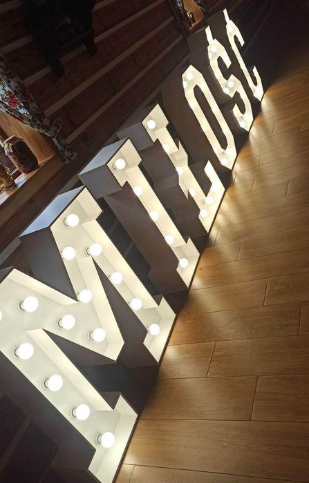 Napis MIŁOŚĆ napis LOVE na wesele 2025