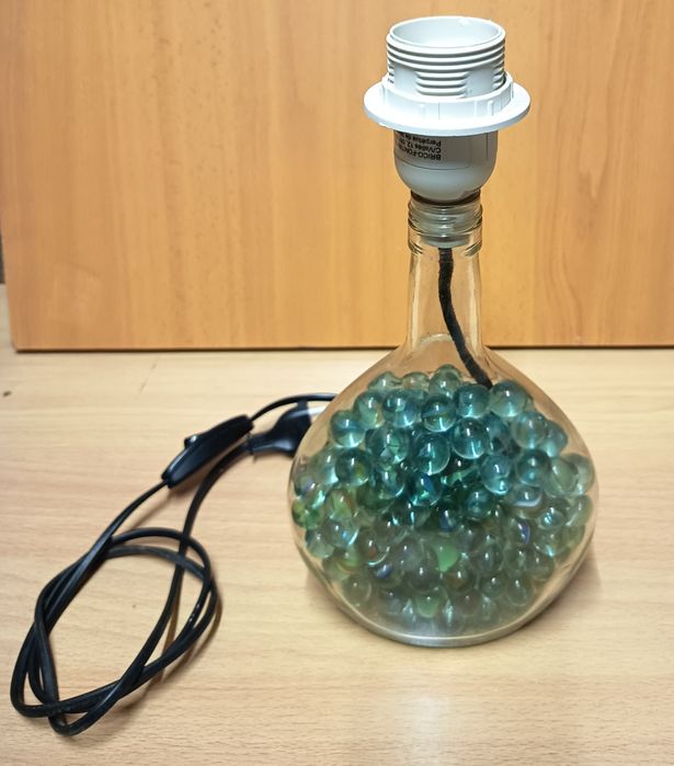 Candeeiro decorativo garrafa