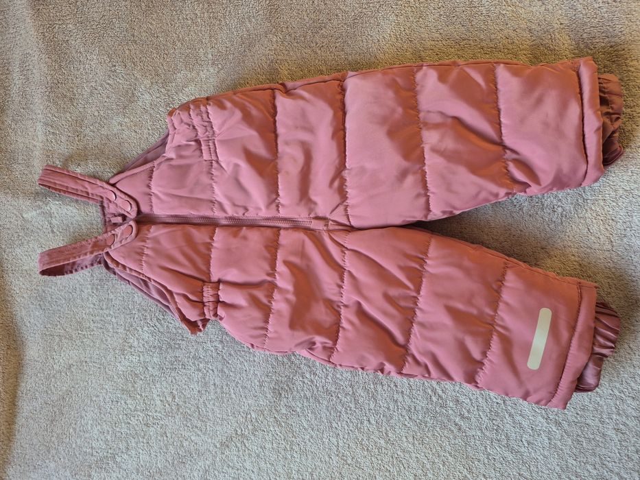 Spodnie zimowe dla dziewczynki 86, ocieplane (kombinezon)