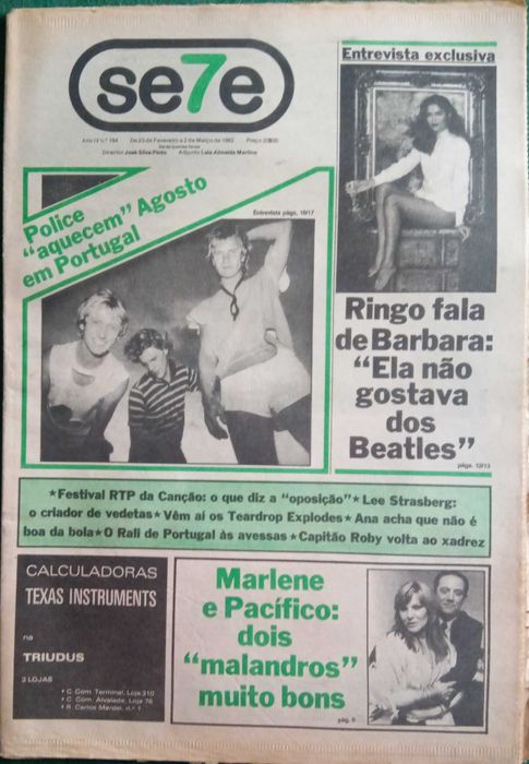 José Afonso	- - -		Se7e - nr. 194	- - - - -	Jornal