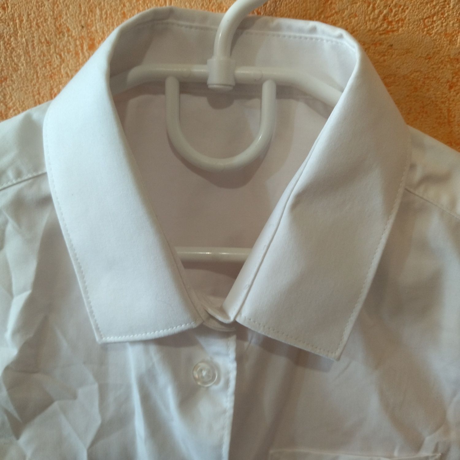 Белая рубашка для мальчика 10-11 лет